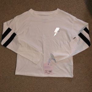 Girls long sleeve crop top